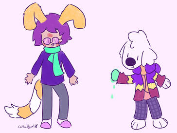 Rice and Kuneho on Artfight